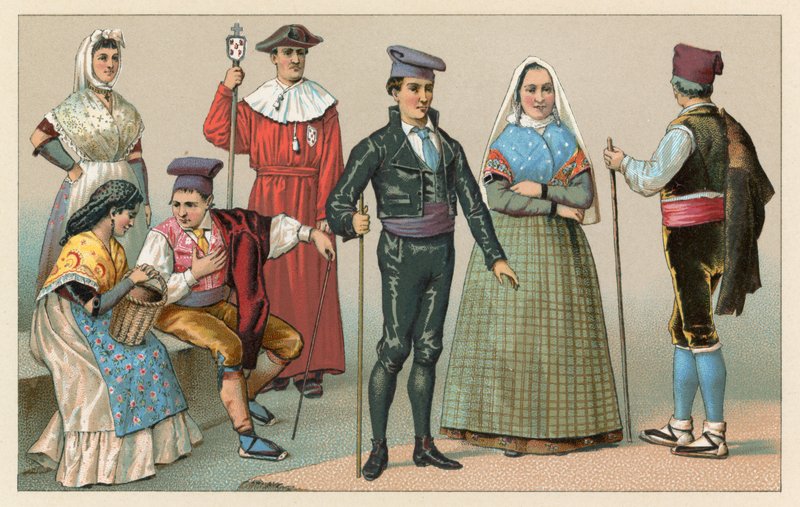Traje de España de French School