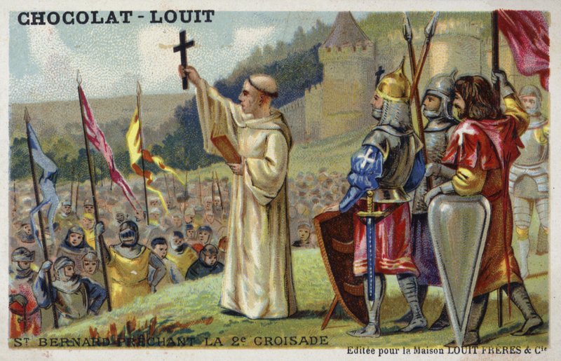 San Bernardo predicando la Segunda Cruzada, 1146 de French School