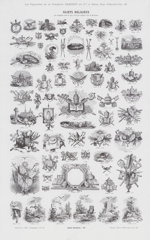 Sujets Religieux (grabado) de French School