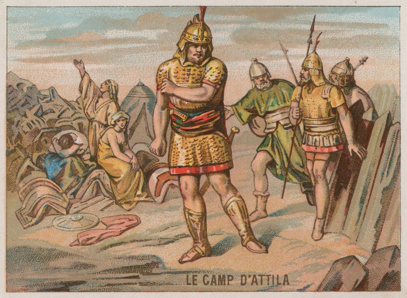 El campamento de Atila el Huno de French School