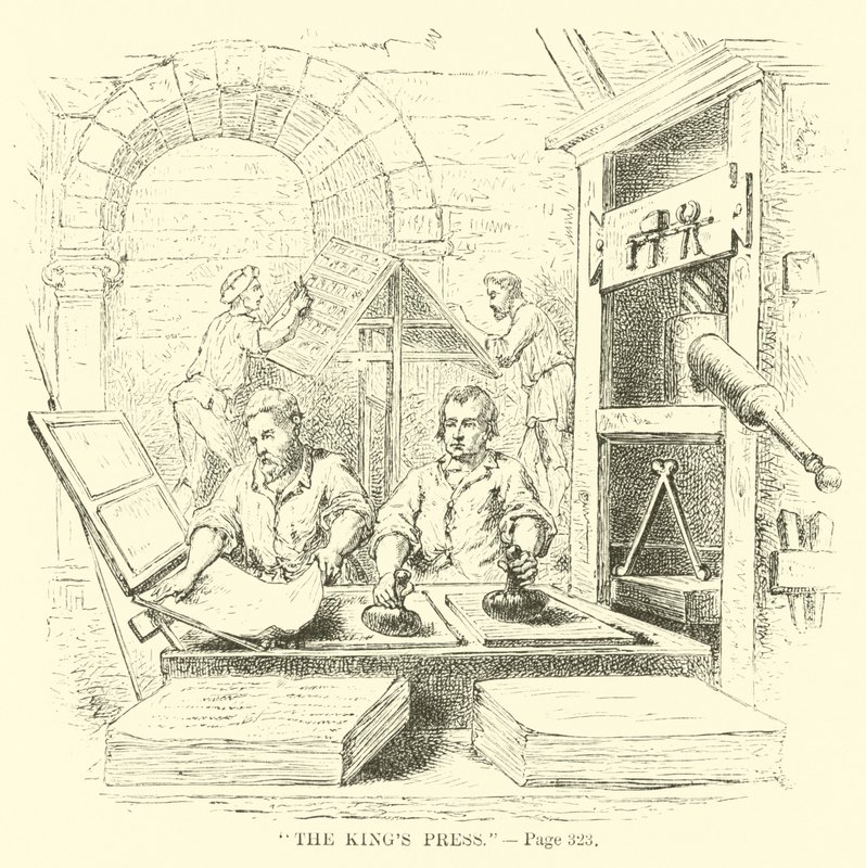 La prensa del rey de French School