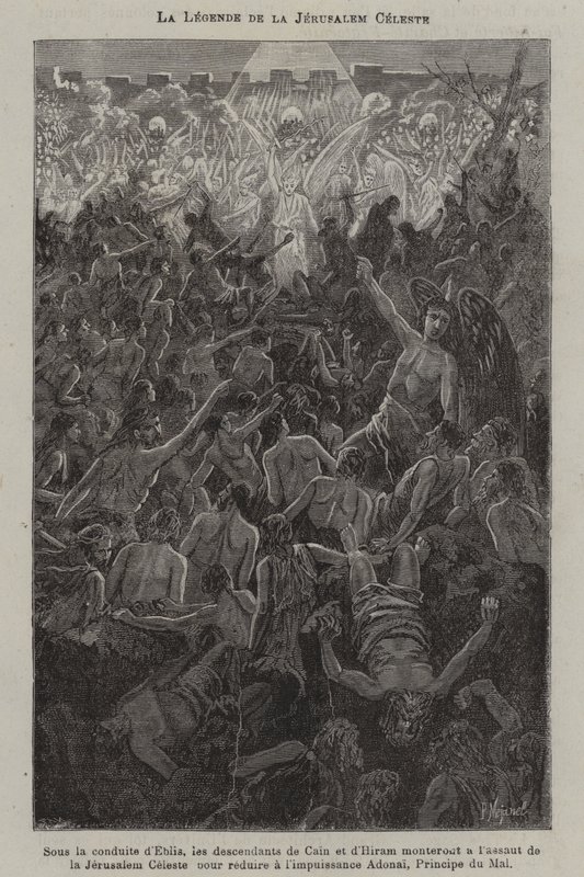 La leyenda de la Jerusalén Celestial (grabado) de French School