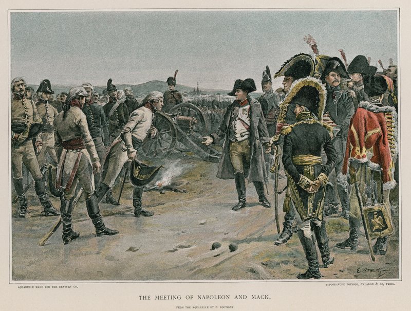 El encuentro de Napoleón y Mack de French School