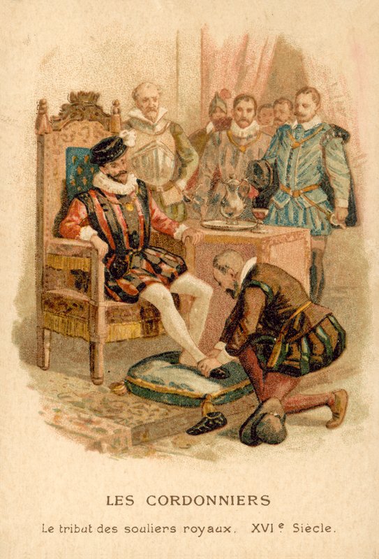El tributo de los zapatos reales de French School