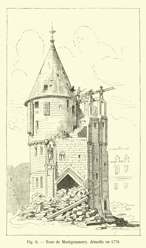 Torre de Montgommery, demolida en 1778 de French School