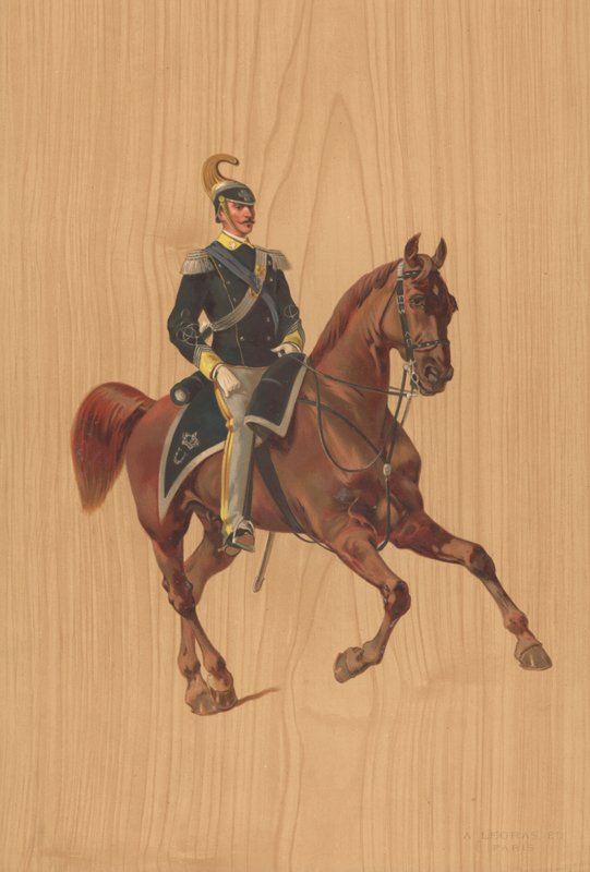 Soldado no identificado a caballo de French School