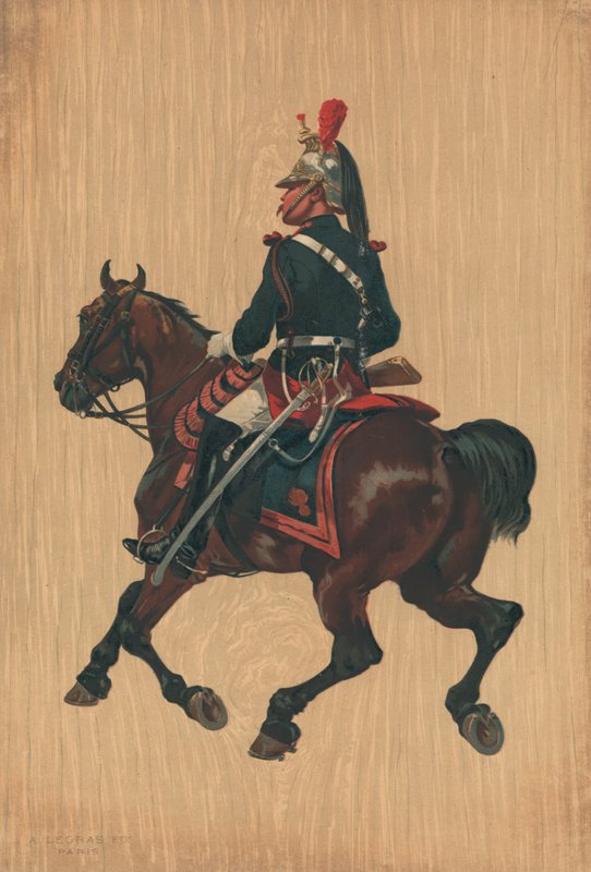 Soldado no identificado a caballo de French School