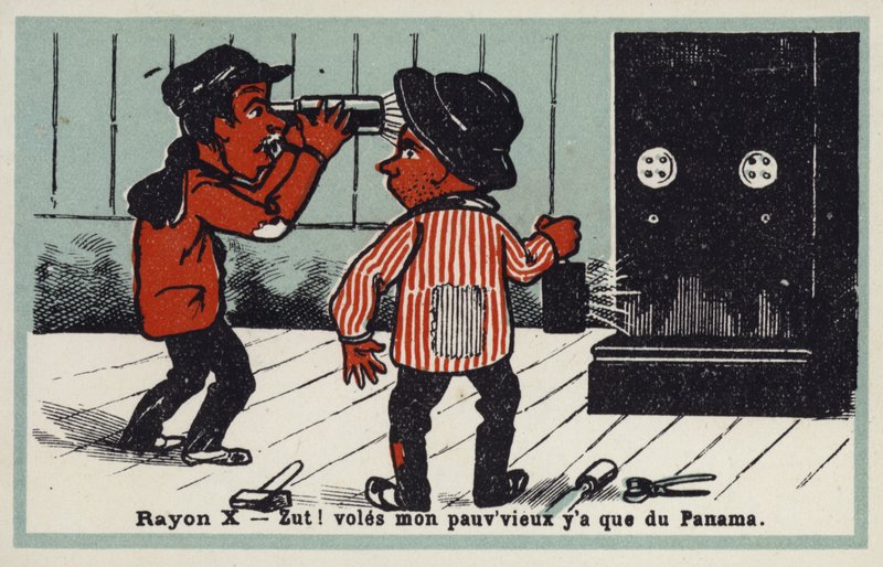 Rayos X - ladrones de cajas fuertes frustrados de French School
