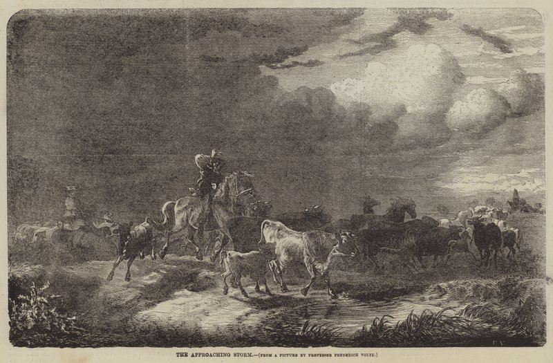 La tormenta que se aproxima de Friedrich Johann Voltz