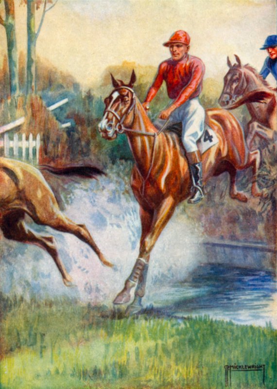 Ilustración para Black Beauty (litografía en color) de G.P. Micklewright