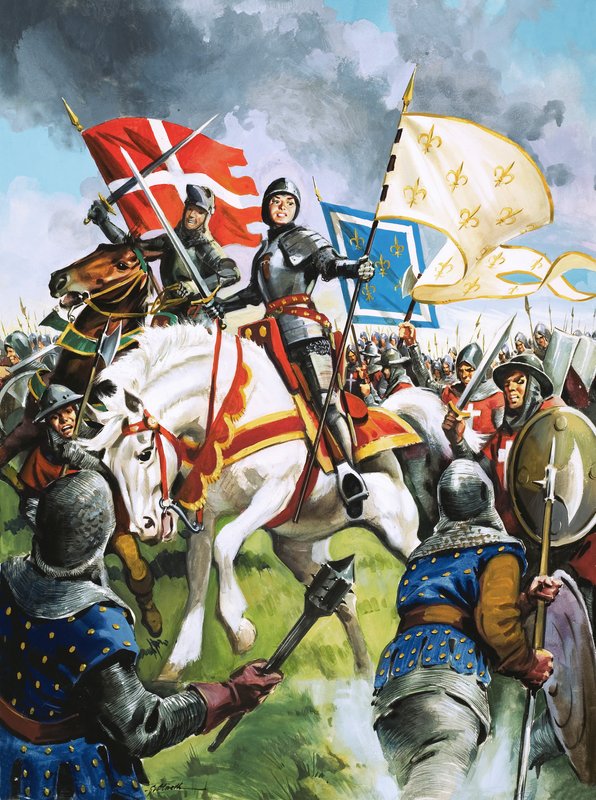 Juana de Arco marcha contra los ingleses de G. Hireth