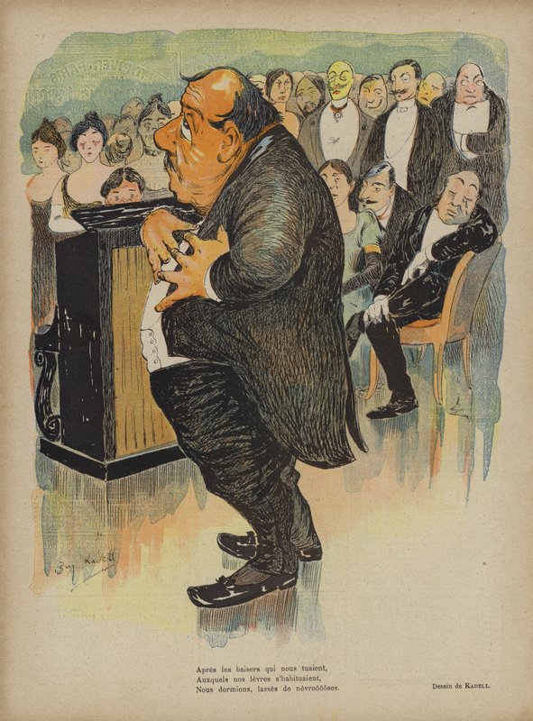 Ilustración para Le Rire de G. Kadell
