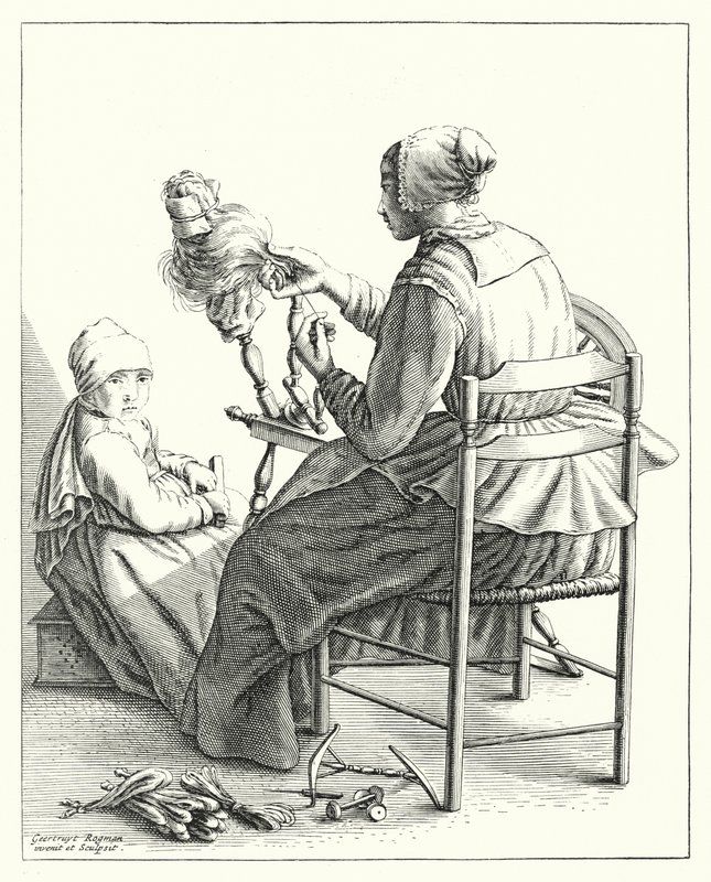 La hilandera de Geertryut Roghman