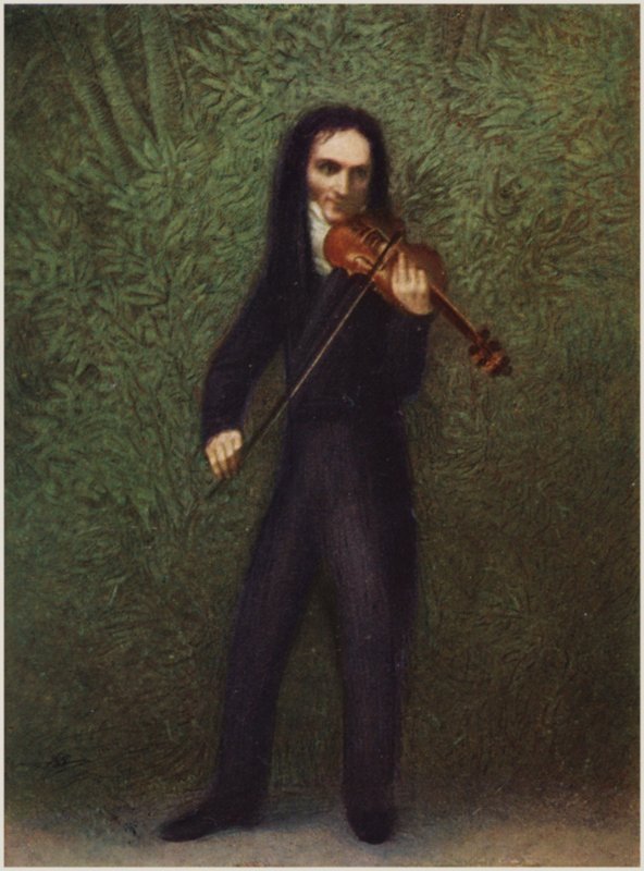 Retrato de Niccolo Paganini de Georg Friedrich Kersting