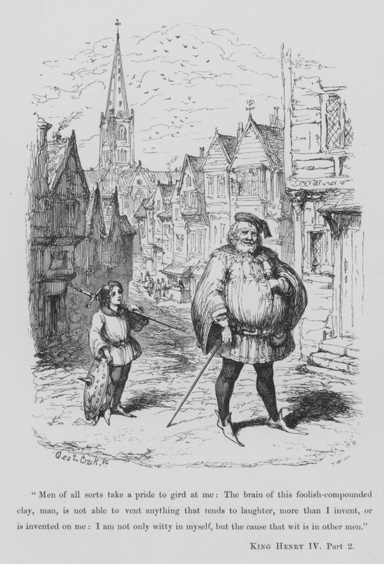 Sir John Falstaff de George Cruikshank