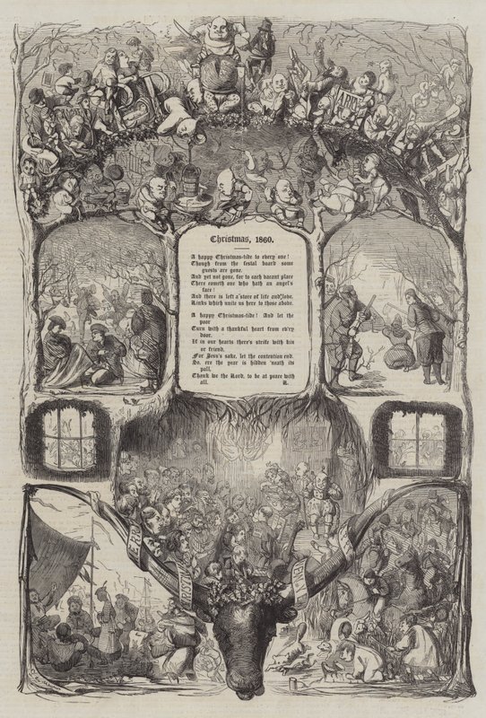 Navidad, 1860 de George du Maurier