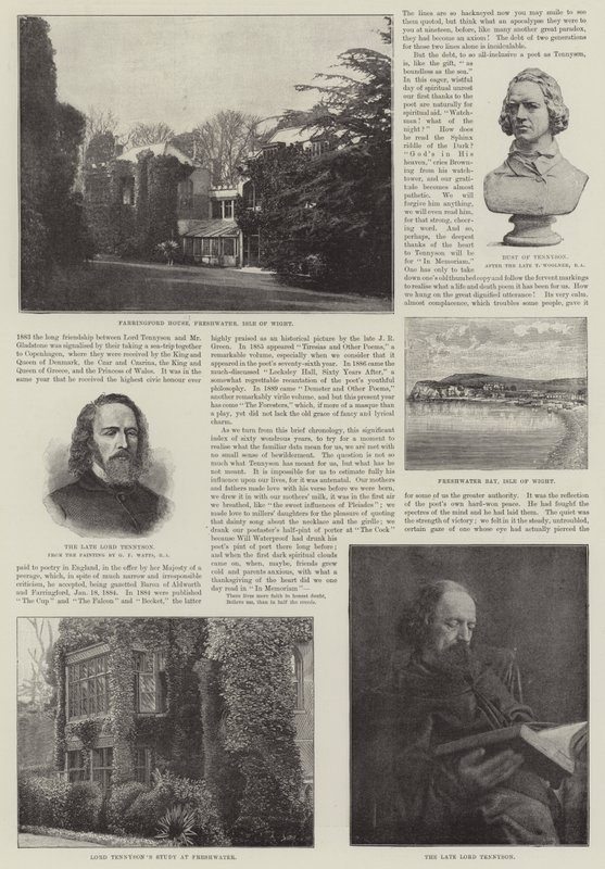 Alfred, Barón Tennyson, Poeta Laureado de George Frederick Watts