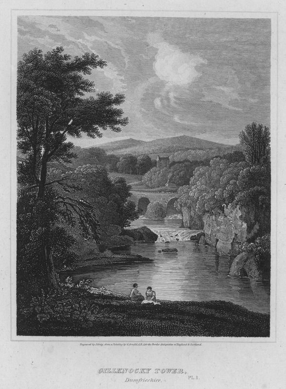Torre de Gillknocky, Dumfrieshire (grabado) de George (after) Arnald