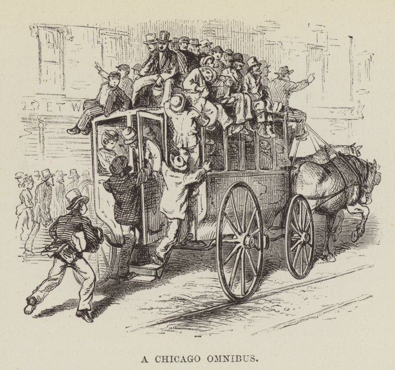 Un ómnibus de Chicago de George Augustus Sala