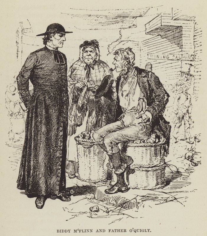 Biddy MFlinn y el Padre OQuigly de George Augustus Sala