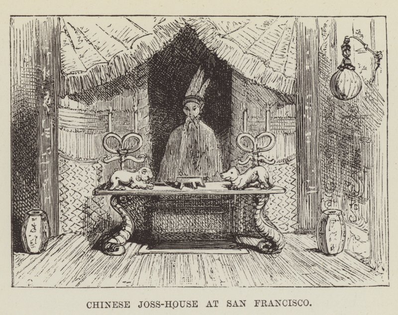 Casa de Joss china en San Francisco de George Augustus Sala