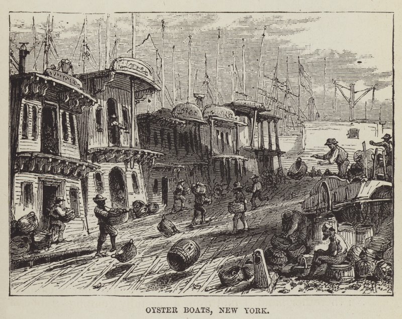 Barcos ostreros, Nueva York de George Augustus Sala