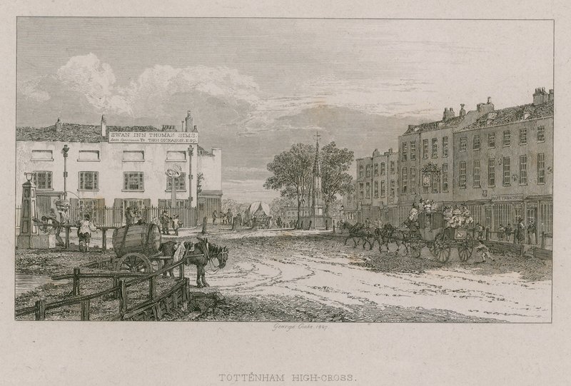 Tottenham High Cross, Londres de George Cooke