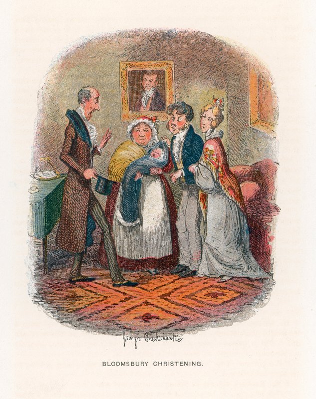Ilustración para Tiempos Difíciles de George Cruikshank