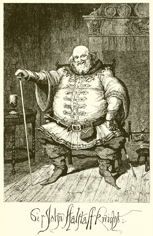 Sir John Falstaff de George Cruikshank
