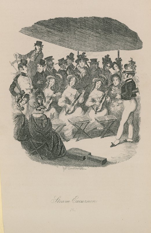 Excursión en vapor de George Cruikshank