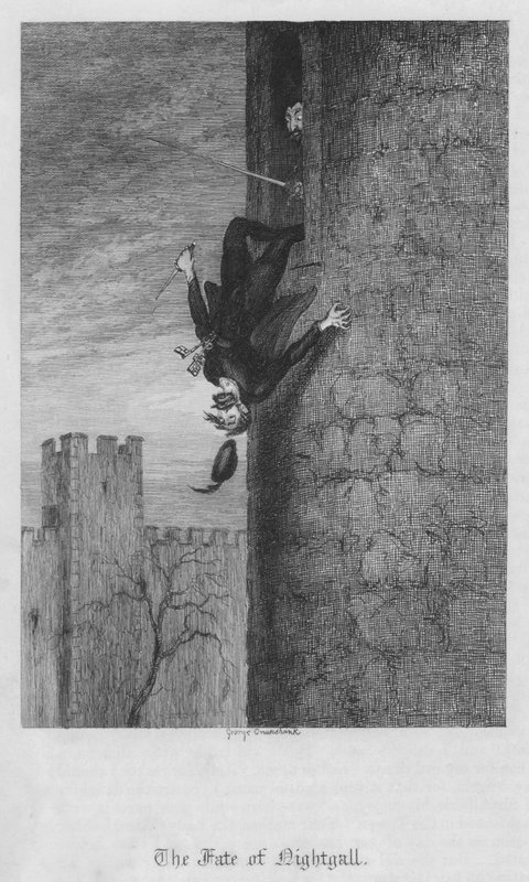 El destino de Nightgall (grabado) de George Cruikshank