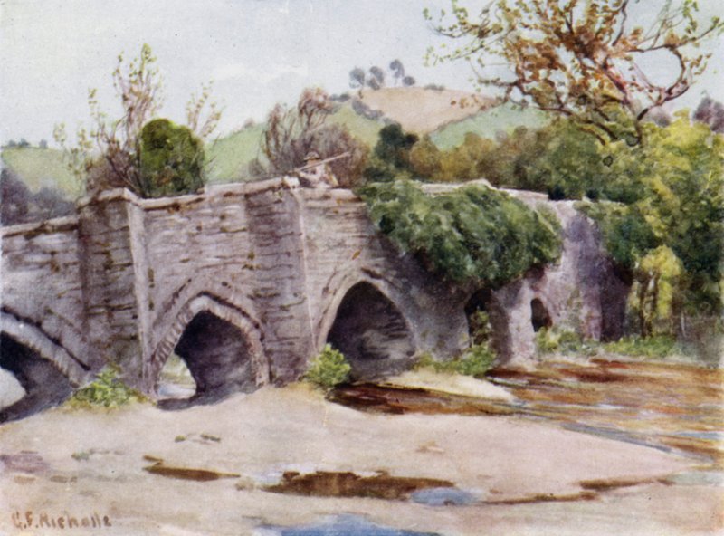 Puente viejo en Lostwithiel de George Franck Nicholls
