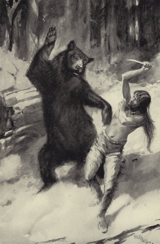 La Lucha de Scarface con el Oso de George Henry Evison