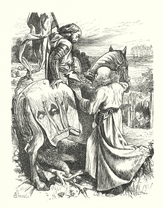 La partida del peregrino de George John Pinwell