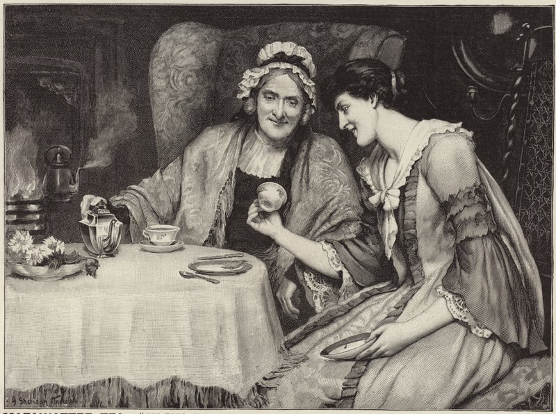 Anuncio de té Mazawattee de George Sheridan Knowles