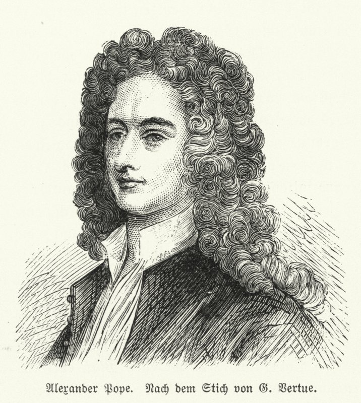 Alexander Pope, poeta inglés de George after Vertue