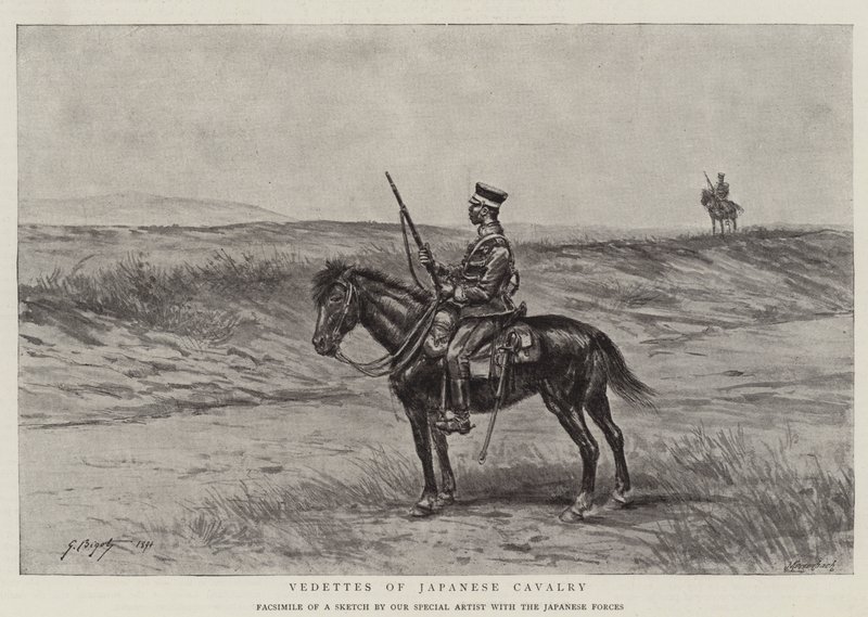 Vedettes de la caballería japonesa de Georges Ferdinand Bigot