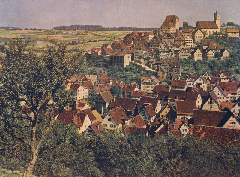 Altensteig, Selva Negra, Alemania (foto en color) de German Photographer