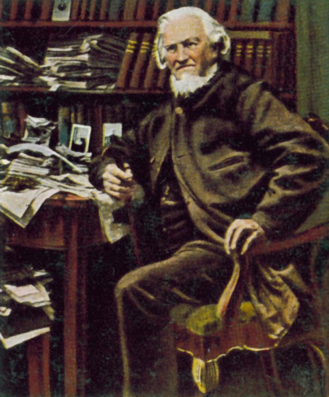 Hoffmann von Fallersleben, poeta alemán (foto en color) de German Photographer