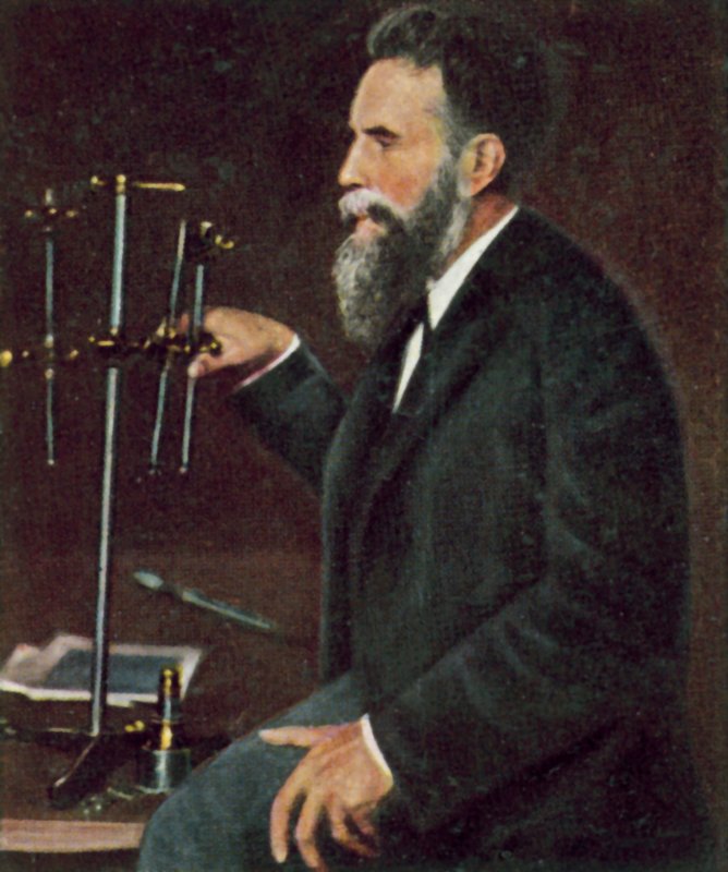 Wilhelm Roentgen, físico alemán (foto en color) de German Photographer
