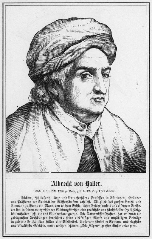 Albrecht von Haller (grabado) de German School
