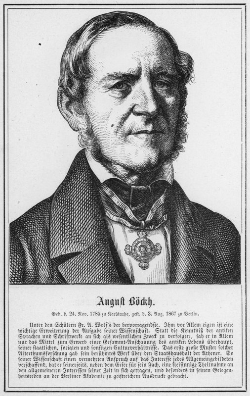 August Bockh (grabado) de German School