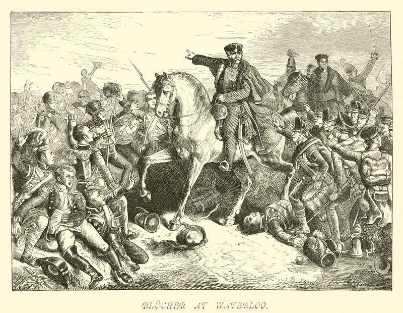 Blucher en Waterloo de German School