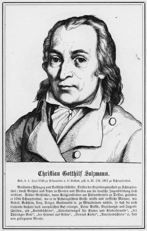 Christian Gotthilf Salzmann (grabado) de German School