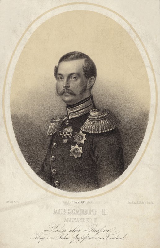 Zar Alejandro II de Rusia de German School
