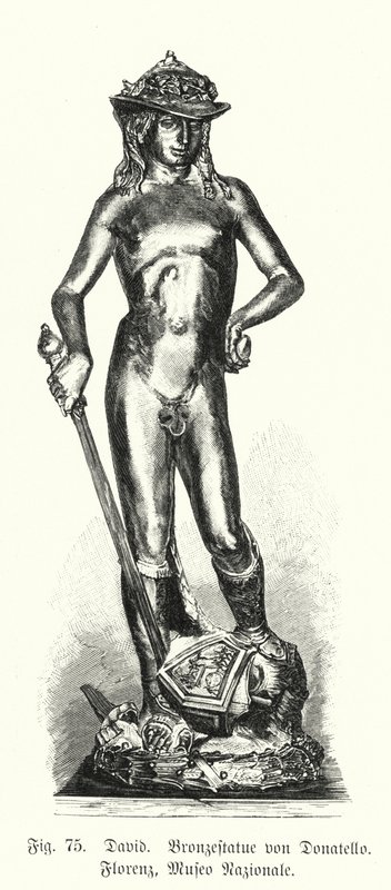 David, estatua de bronce de Donatello de German School