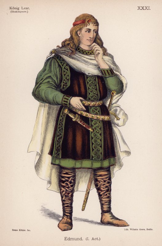 Edmund, de El Rey Lear de Shakespeare de German School