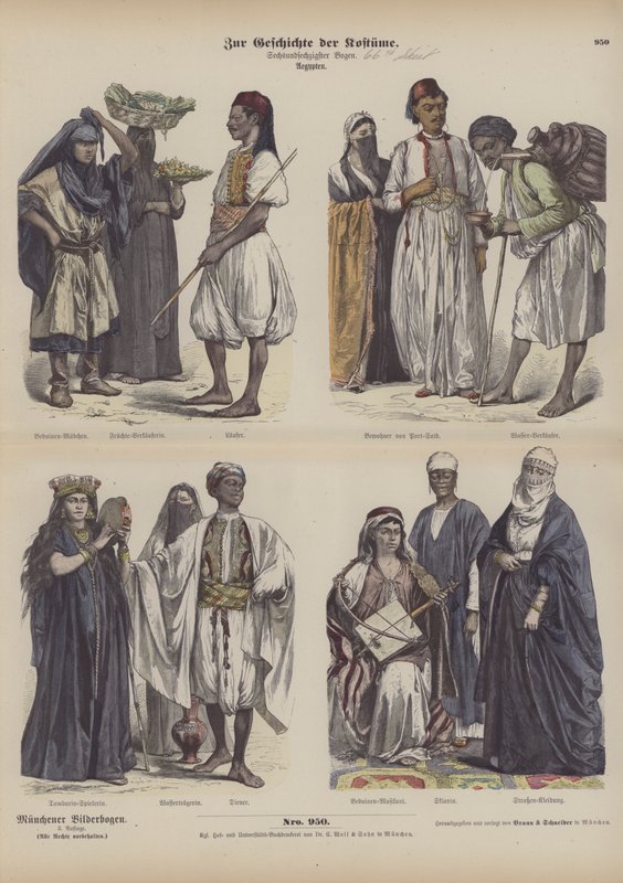 Trajes egipcios de German School