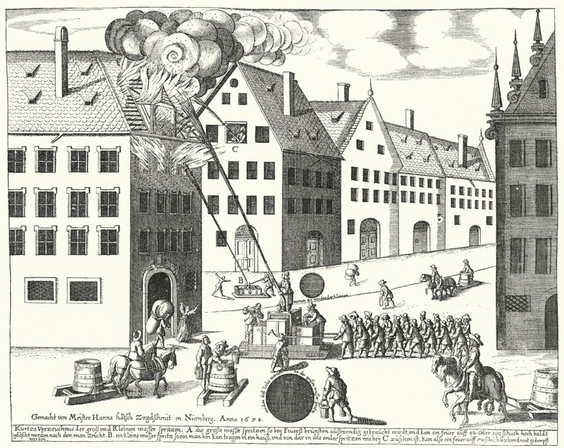 Bomberos en Núremberg de German School