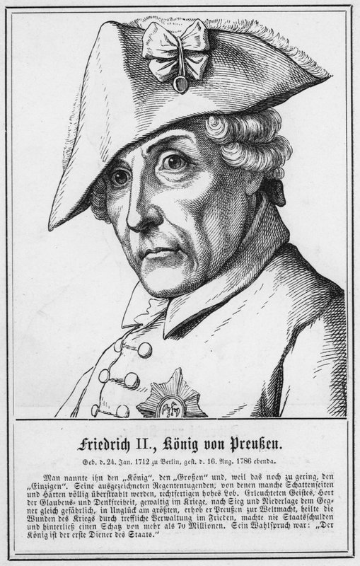 Federico II, Rey de Prusia de German School